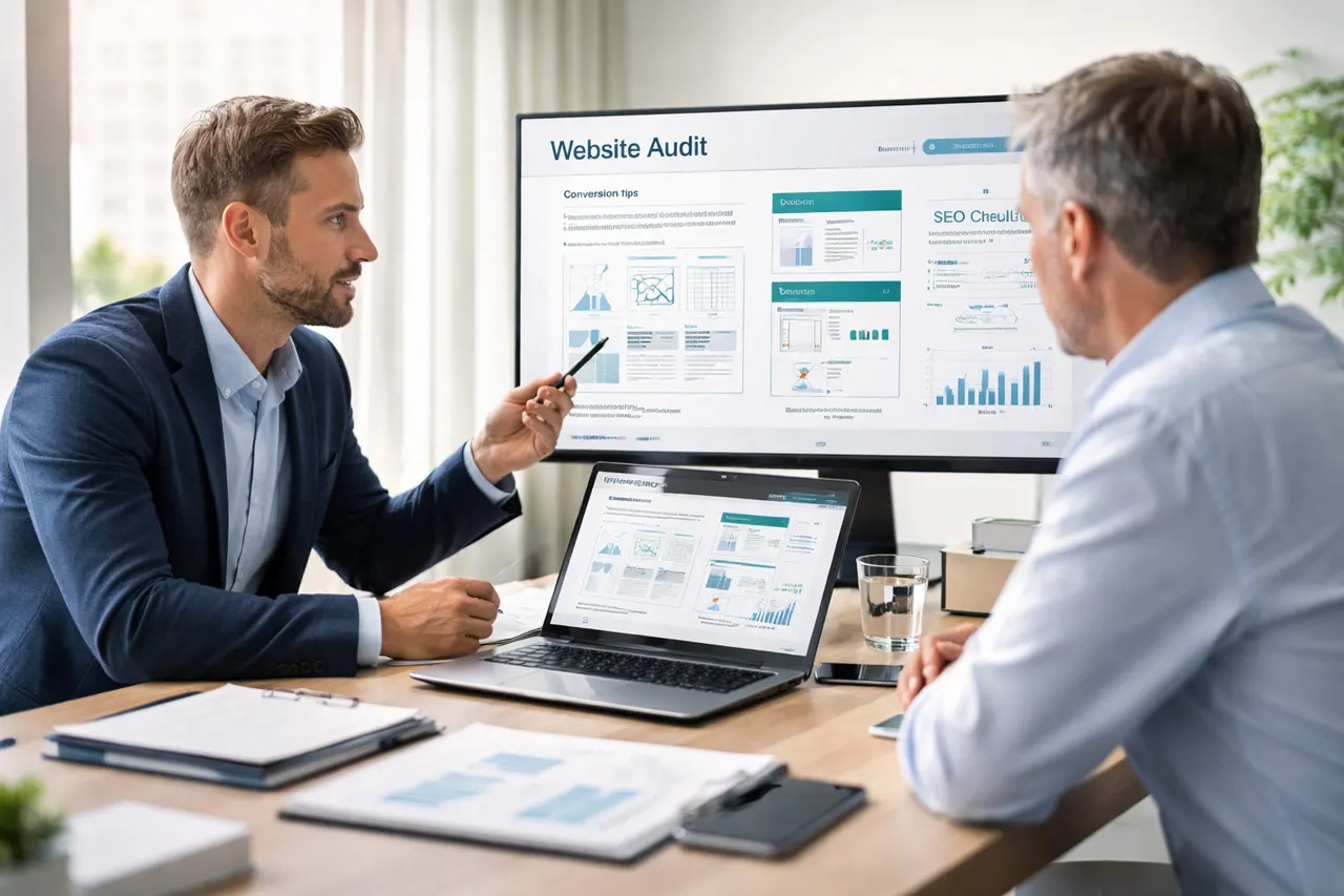 Das erhalten Sie nach dem Website-Check – Abbildung